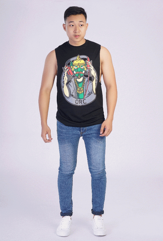 ORC Design Printed tank top (Black)